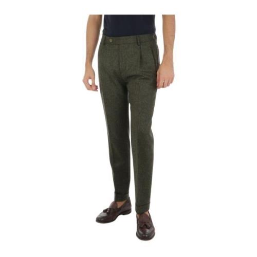 Berwich Retro Olive Chinos för Män Green, Herr