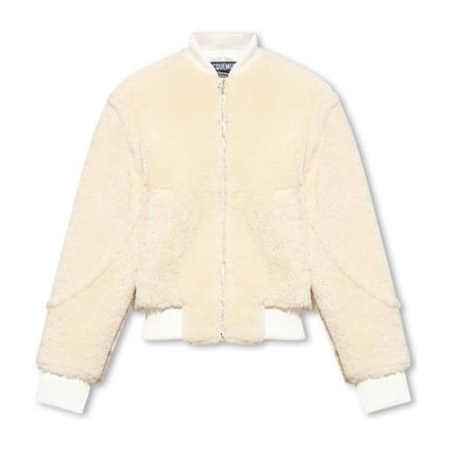 Jacquemus Pilou shearling bomberjacka Beige, Herr