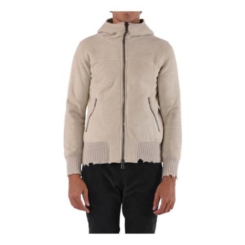 Giorgio Brato Skinnjacka med Shearling Foder Beige, Herr