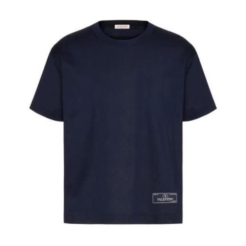 Valentino Garavani T-shirts och Polos Blå Blue, Herr