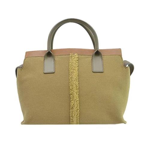 Chloé Pre-owned Pre-owned Canvas handvskor Green, Unisex