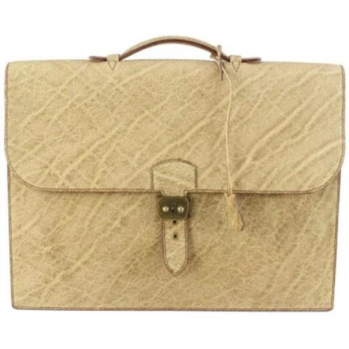 Hermès Vintage Begagnad handväska Beige, Unisex