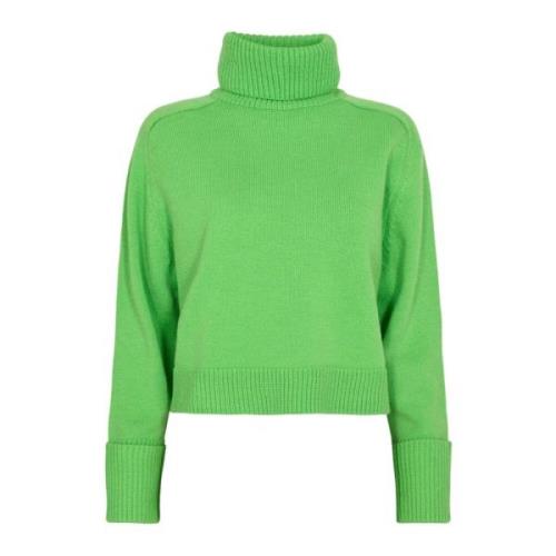 Co'Couture Vibrant Green Mero Crop Stickad Green, Dam