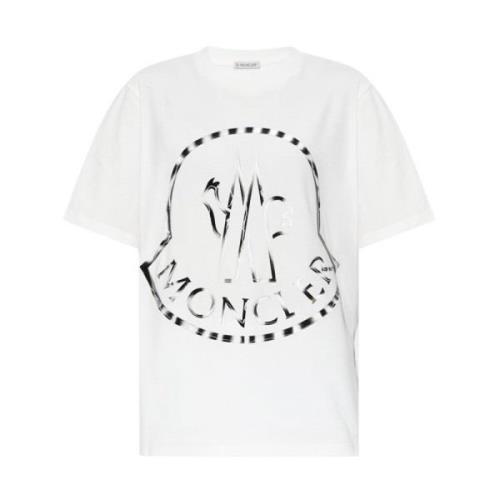Moncler T-shirt White, Dam