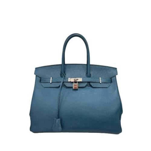 Hermès Vintage Pre-owned Läder handvskor Blue, Dam