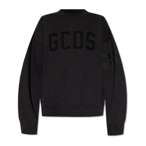 Gcds Logo sweatshirt Black, Herr