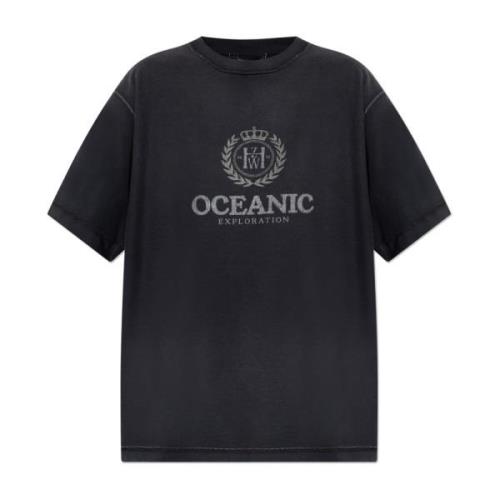 Holzweiler ‘Affection Oceanic’ T-shirt Gray, Dam