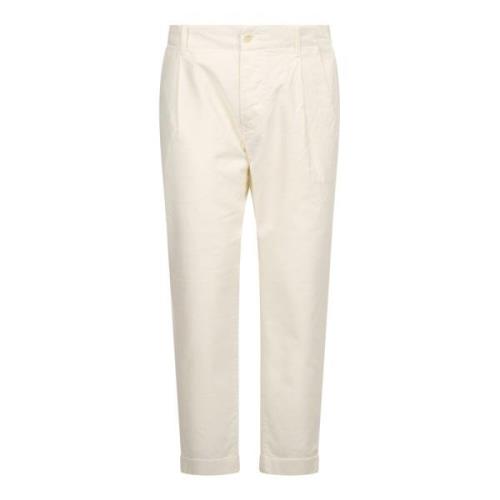 Original Vintage Cropped Trousers White, Herr
