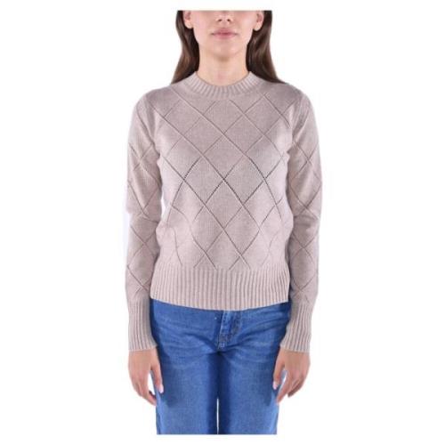 Max Mara Studio Brunate Ull och Cashmere Blandningströja Beige, Dam