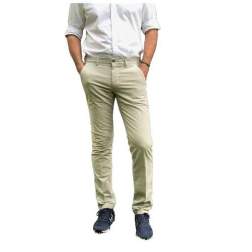 Mason's Slim Fit Sammet Bomull Chino Byxor White, Herr