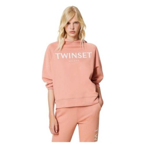 Twinset Huvtröja med raglanärmar Pink, Dam