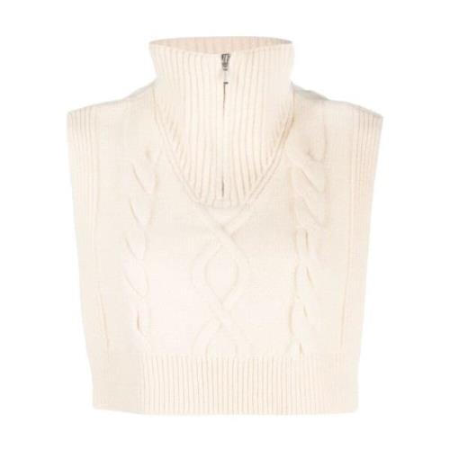 A.p.c. Sleeveless Knitwear Beige, Dam