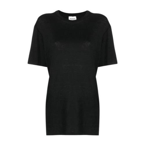 Isabel Marant Étoile Svart Zewel Tee Shirt för Kvinnor Black, Dam