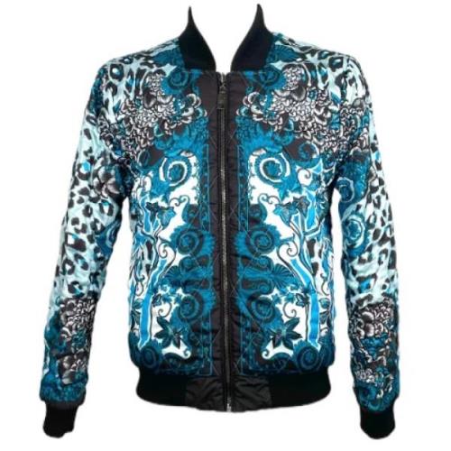 Versace Pre-owned Pre-owned Tyg ytterklder Blue, Dam