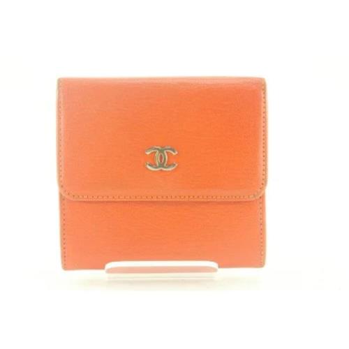 Chanel Vintage Pre-owned Läder plnbcker Orange, Dam