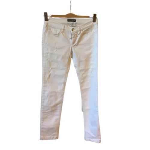 Dolce & Gabbana Pre-owned Pre-owned Bomull jeans White, Dam