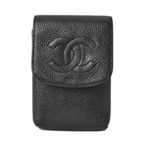 Chanel Vintage Begagnade små lädervaror Black, Dam