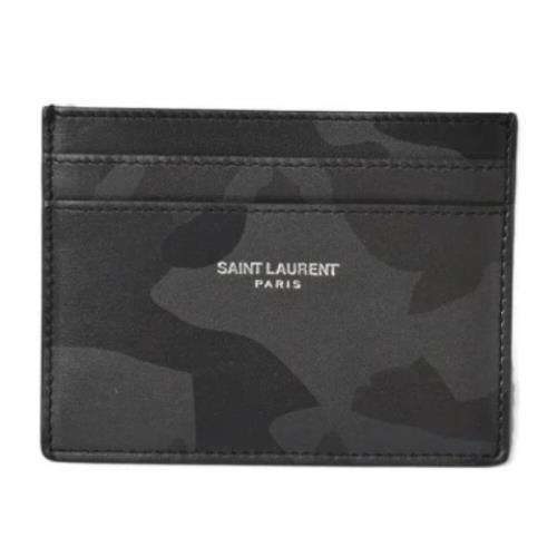 Saint Laurent Vintage Begagnat Svart Kanvas Saint Laurent Fodral Black...