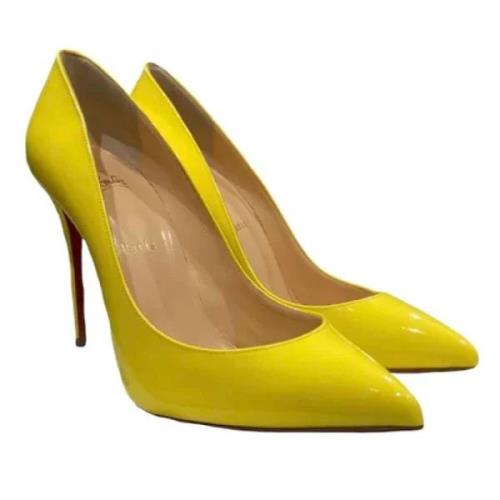 Christian Louboutin Pre-owned Pre-owned Läder klackskor Yellow, Dam