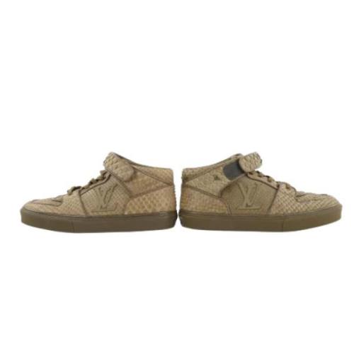 Louis Vuitton Vintage Vintage Läder Sneakers Brown, Dam