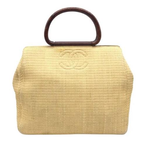 Chanel Vintage Pre-owned Mesh handvskor Beige, Dam