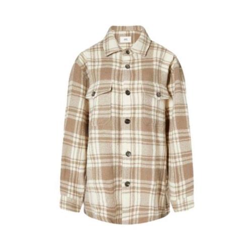 Ami Paris Corduroy Overshirt Jacka Beige, Herr