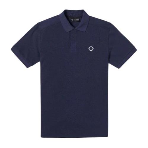 Ma.strum Mörkblå SS Pique Polo Blue, Herr