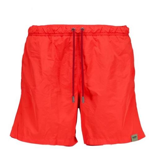 Aspesi Basic Röda Badshorts Red, Herr