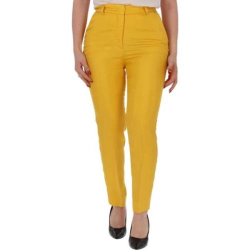 Liu Jo Guldiga Slim-Fit Cigarette Byxor Yellow, Dam