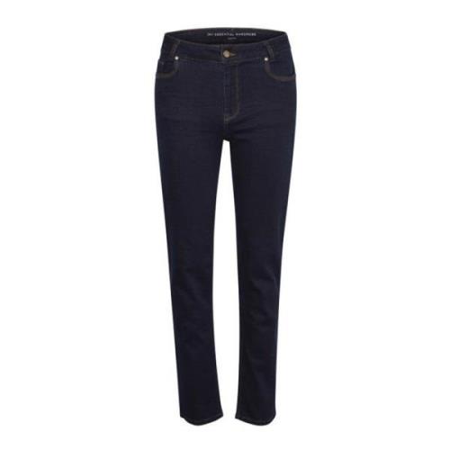 My Essential Wardrobe Celina 102 High Straigh Jeans 10703572 Blue, Dam