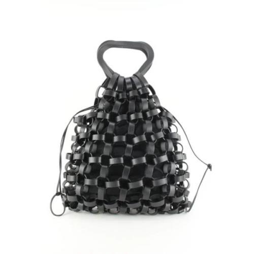 Bottega Veneta Vintage Vintage Läderhandväska Black, Dam