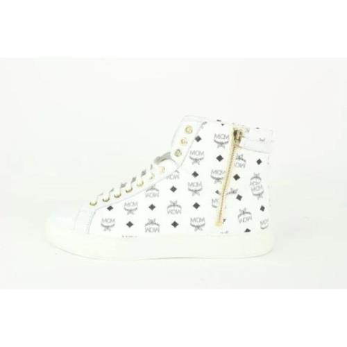 MCM Pre-owned Pre-owned Läder sneakers White, Unisex