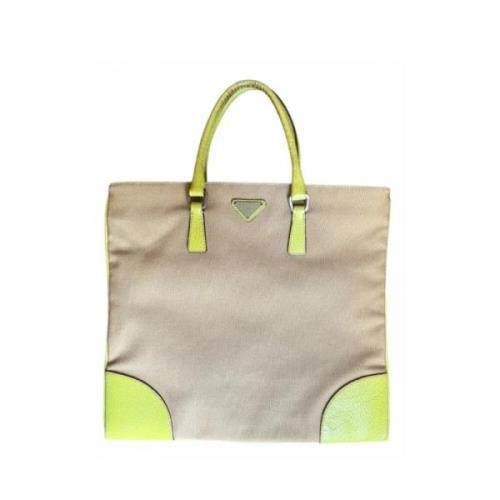 Prada Vintage Pre-owned Totebag Beige, Dam