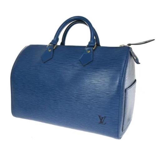 Louis Vuitton Vintage Pre-owned Läder handvskor Blue, Dam