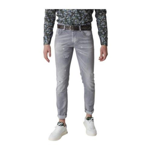 Dondup Slim-Fit Ritchie Jeans Gray, Herr