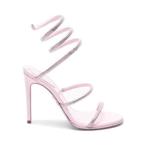 René Caovilla High Heel Sandals Pink, Dam