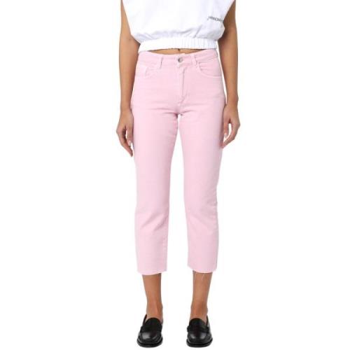 Hinnominate Cropped Trousers Pink, Dam