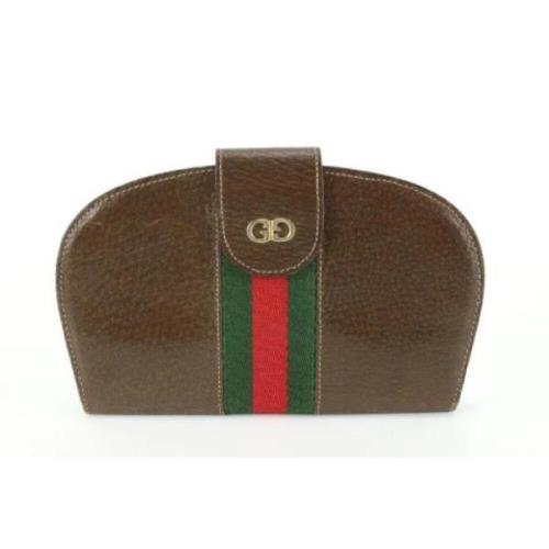 Gucci Vintage Begagnade plånböcker Brown, Dam