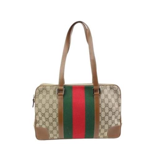 Gucci Vintage Andrahands Axelväska Brown, Dam