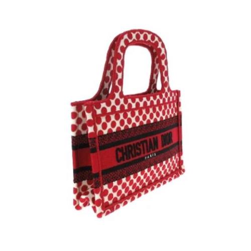 Dior Vintage Pre-owned Canvas totevskor Red, Dam