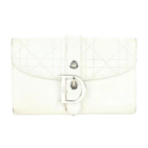 Dior Vintage Begagnade plånböcker White, Dam