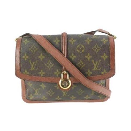 Louis Vuitton Vintage Begagnad Axelremsväska, Längd: 10 Brown, Dam