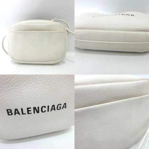 Balenciaga Vintage Begagnad vit läder axelväska White, Dam