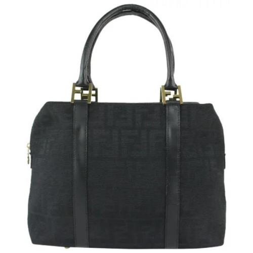 Fendi Vintage Pre-owned Canvas Fendi-Vskor Black, Unisex