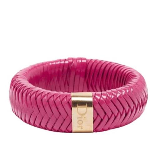 Dior Vintage Pre-owned Läder armband Pink, Dam