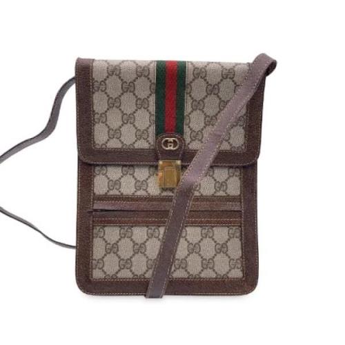 Gucci Vintage Pre-owned Canvas gucci-vskor Beige, Dam