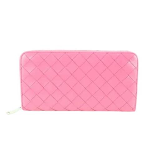 Bottega Veneta Vintage Vintage Läderplånböcker Pink, Unisex