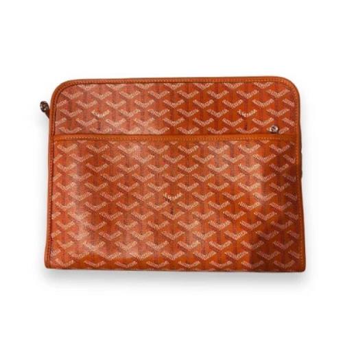 Goyard Vintage Förägad Toile Toalettväska Brown, Dam