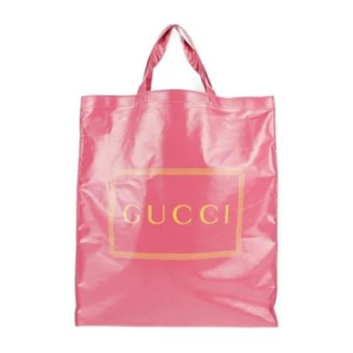 Gucci Vintage Begagnade belagda canvasväskor Pink, Dam
