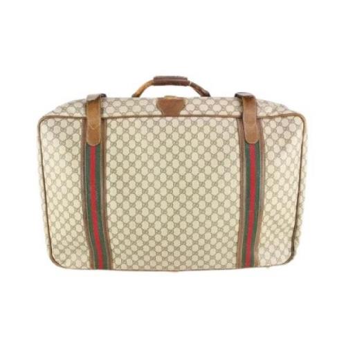 Gucci Vintage Canvas Gucci Väskor, Begagnade, Tillverkade i Italien Be...